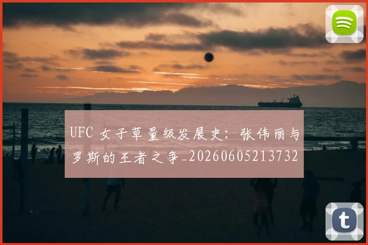 UFC 女子草量级发展史:张伟丽与罗斯的王者之争_20260605213732